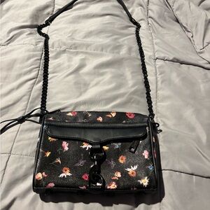 Rebecca Minkoff Black Floral Crossbody Bag